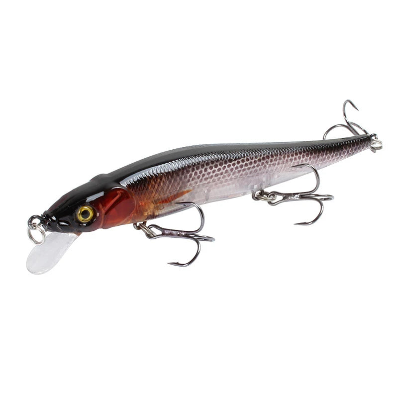 1pcs Fishing Lure 11.5cm/14g Minnow Crankbait Wobblers 3D Eyes Perch Artificial Bait Pike Carp Bait Swim Bait Fishing Pesca