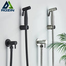 Black Single Cold Water Toilet Bidet Sprayer Faucet Bathroom Stainless Steel 304 Nickel Shower Bidet Wall Mounted Woman Cleaner
