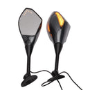 2PCS Hot Motorcycle LED With Turn Signal Integrated Indicator Lights Rearview Mirrors FOR Honda CBR600RR CBR1000RR 2004-2008