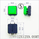 10Sets Momentary Tactile Button 4PIN SMT/DIP 12X12mm H=9.8/9/16.8mm With Cap Tact switch Push Button Switch Micro Key Button