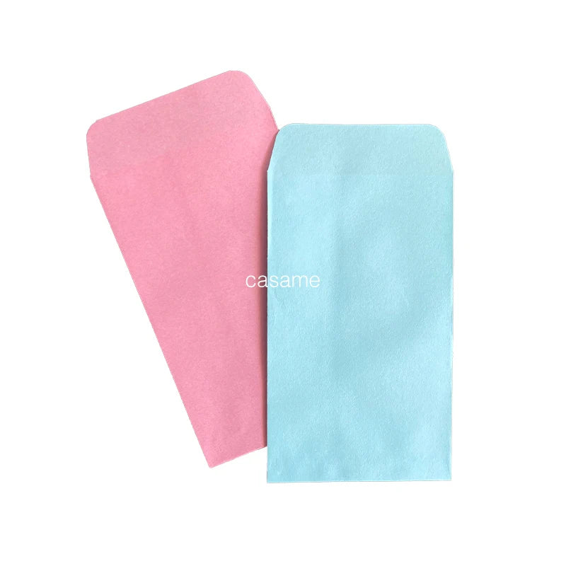 6x10cm Pink Blue Pouch Paper Bag Gift Boy Girl Decoration Packaging Cute Candy Baby Shower Guest Small Mini Kraft Craft Brown