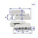 1PCS High Quality Home Balcony Practical Replacement Security UPVC Window Door Lock Door Lock, Safety Bar, Handle, Sweep Latch