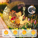 The Moonveil | Crackle Glass Solar Garden Stake Lights