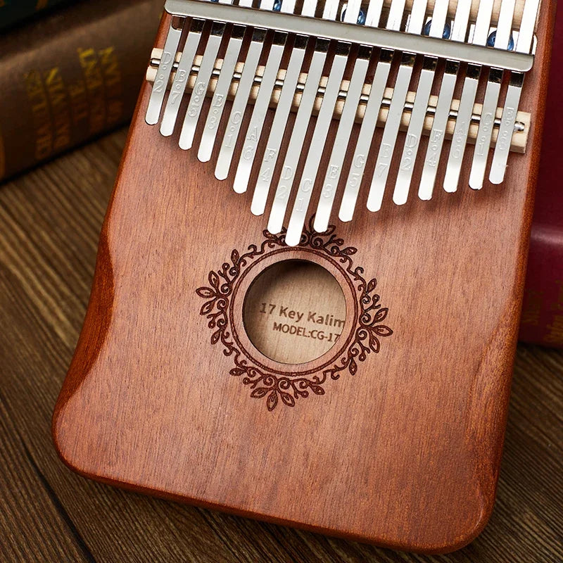 17 Keys Kalimba Thumb Piano High Quality Wood Mbira Body Musical Instruments With Learning Book Kalimba Piano Christmas Gift