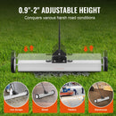 SucceBuy Rolling Magnetic Sweeper with Wheels Push-Type Magnetic Pick Up Sweeper Large Magnet Pickup Lawn Telescoping Sweeper