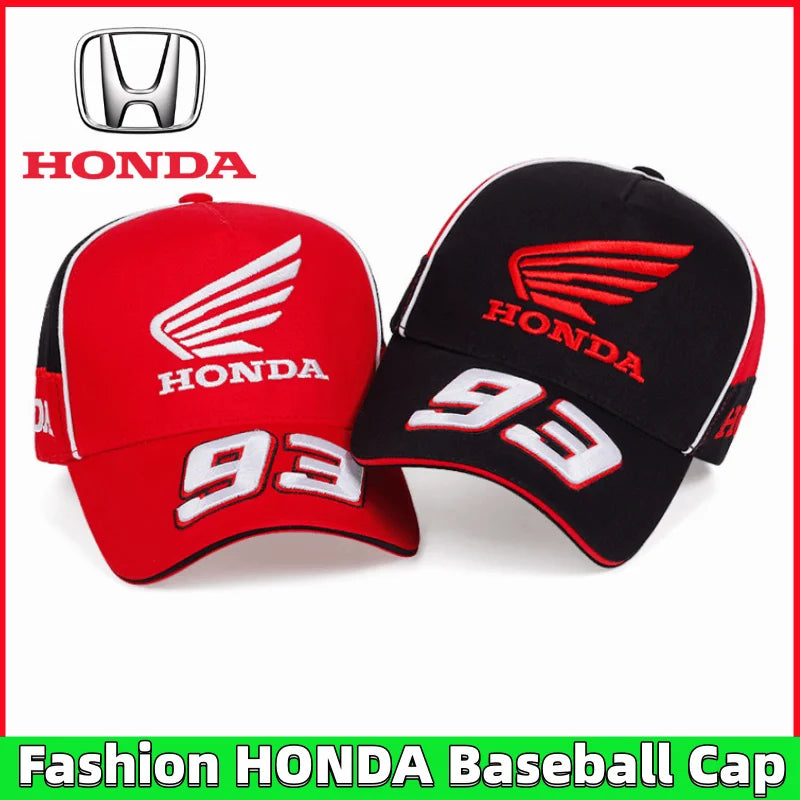 New Motorcycle Racing Honda 93 baseball cap Men's and Women's Summer fashion Embroidered Sun Hat Outdoor Sports Hat