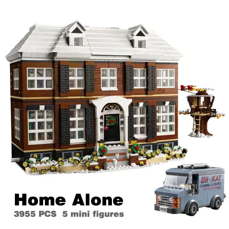 3955 PCS Home Alone House Model Building Blocks Bricks Educational Toy For Boy Kids Christmas Birthday Gifts Compatible21330