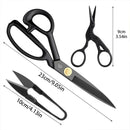 3PCS SET Professional Sewing Tailor Scissors Kit Cutting Scissors Cloth Needlework Stainless Steel Fabric Cutter Craft Shears