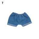 10CM Doll Clothes Fashion Tops Denim Jacket Casual Wears Jeans Pants For 1/12 Dolls Clothes Accessories Kids Toys