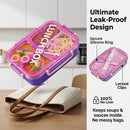 Microwavable 304 Stainless Steel Lunch Box 2/3 Compartment Bento Box Leakproof Food Storage Containers Adults Kids School