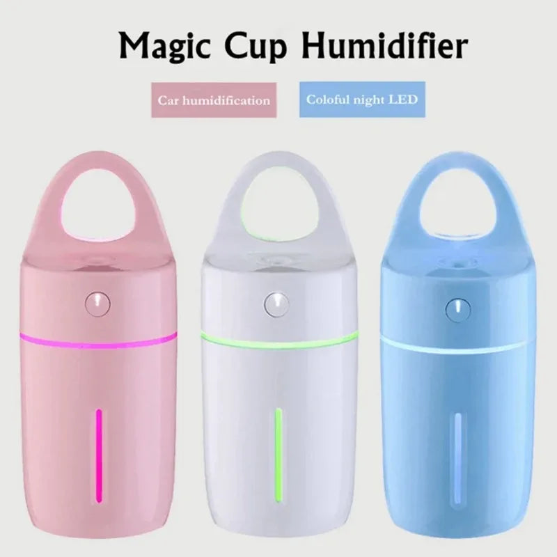 New Car Humidifier via USB Charger Magic Cup Auto Car Air Purifier Aroma Diffuser MINI Aromatherapy Humidifier For Car/Home