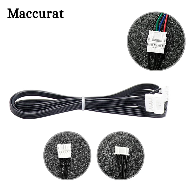 Stepper Motor cables/wire XH2.54 4pin DuPont connector extension to 6pin White Terminal line 3D Printer Parts 50/80/100/150cm