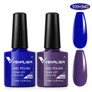 2pcs*7.5ml VENALISA Nail Gel Polish Glitter Gel Lacquer Base Nowipe Top Nail Art Salon Soak off Organic UV LED Nail Gel Varnish