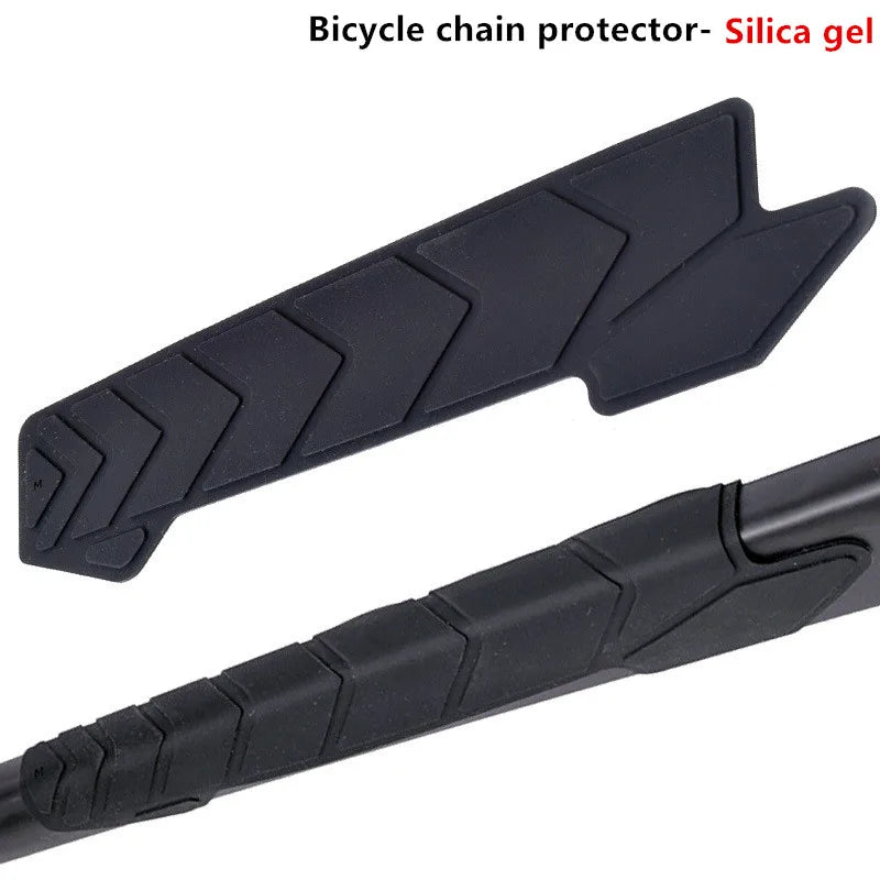 Silicone Bike Chain Protector Bicycle Frame Chainstay Pad Scratch-Resistant Road Bike Chain Guard Cover Bicycle Accessories