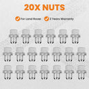 20 pcs  Alloy Wheel Nut for Land Rover Discovery 3 LR3 05-09 RRD500510 RRD500290  RRD500290, RRD500510  Left Right  Front Rear