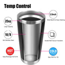 Water Bottle Thermal Mug Drinkware Beer Cups Insulated Leakproof 20oz With Lids Stainless Steel With Lids Vacuum