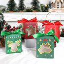 4pcs Santa Snowman Christmas Candy Boxes Merry Christmas Decor For Home 2024 Xmas Gifts Box Navidad New Year Packging Bags