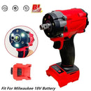 Brushless Impac Wrench 1/2" Repair Cordless Screwdriver 4 Gears Power Tools 500N.m Electric Driver for Milwaukee 18V Battery
