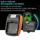 Receipt Printer 58mm Mini Thermal Printing Wireless BT USB Mobile PrinterCompatible with Android/iOS/Windows System