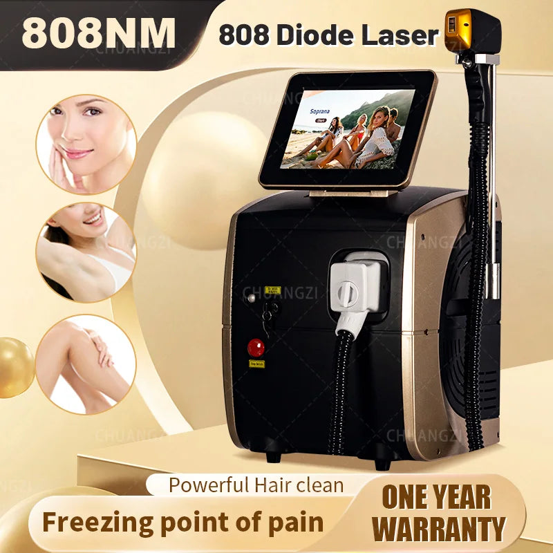 Laser Diode Machine Professional Lazer Hair Removal Machine Diode 2024 Soprana Titanium 3000w Permanent Laser Epilator for Woman