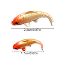 5Pcs Fish Miniature Doll House Toy Simulation Goldfish Fish Mini Goldfishes Models Micro Landscape Ornament Fish Tank Decor