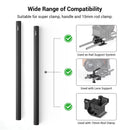 SmallRig 15mm Carbon Fiber Rod for 15mm Rod Support System (Non-Thread), 12 / 9 / 8 / 6 / 4 inches Long 2pcs/set for DSLR Camera