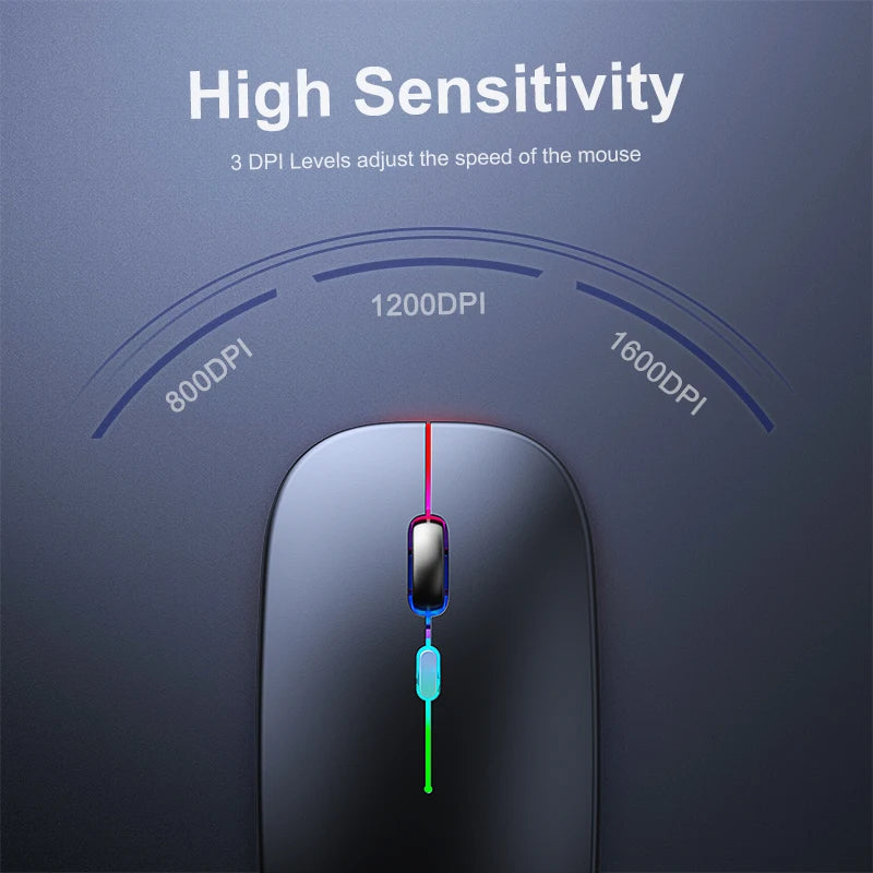 Wireless Mouse Computer Bluetooth Mouse Wirelesss Rechargeable Mause Ergonomic Silent Mouse Gaming Mous For Laptop Tablet PC