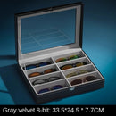 Hochwertiges PU-Leder Brillenetui Großes Fassungsvermögen Sonnenbrille Herren Sonnenbrille Damen Myopie-Brillenetui Schmuck-Displaybox