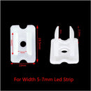 Strip Light Fix Clips Fastener LED Connector for Fixing 2835 Neon Led Strip 220V COB Plastic Buckle Lighting Accessories 6-19mm