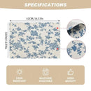 2024 Easter Rabbit Table Runner Linen Bunny Dining Table Cloth Placemat Spring Holiday Happy Easter Decoration for Home Kitchen