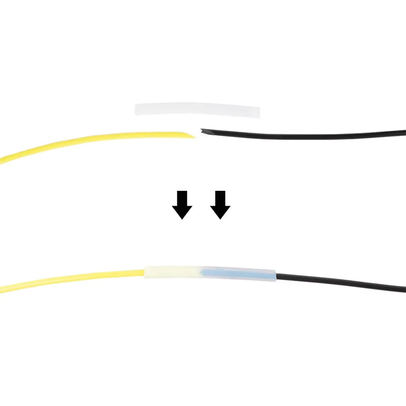 3DSWAY 20/100pcs 3D Printer Filament Connector PTFE tube Filament joints ID1.8mm OD2.6mm Length 37mm