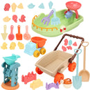 Kids Trolley Sand Play Beach Toy Sandbox Shovel Animal Molds Beach Accessories Toys Summer Outdoor Seaside Play Sand Water Game