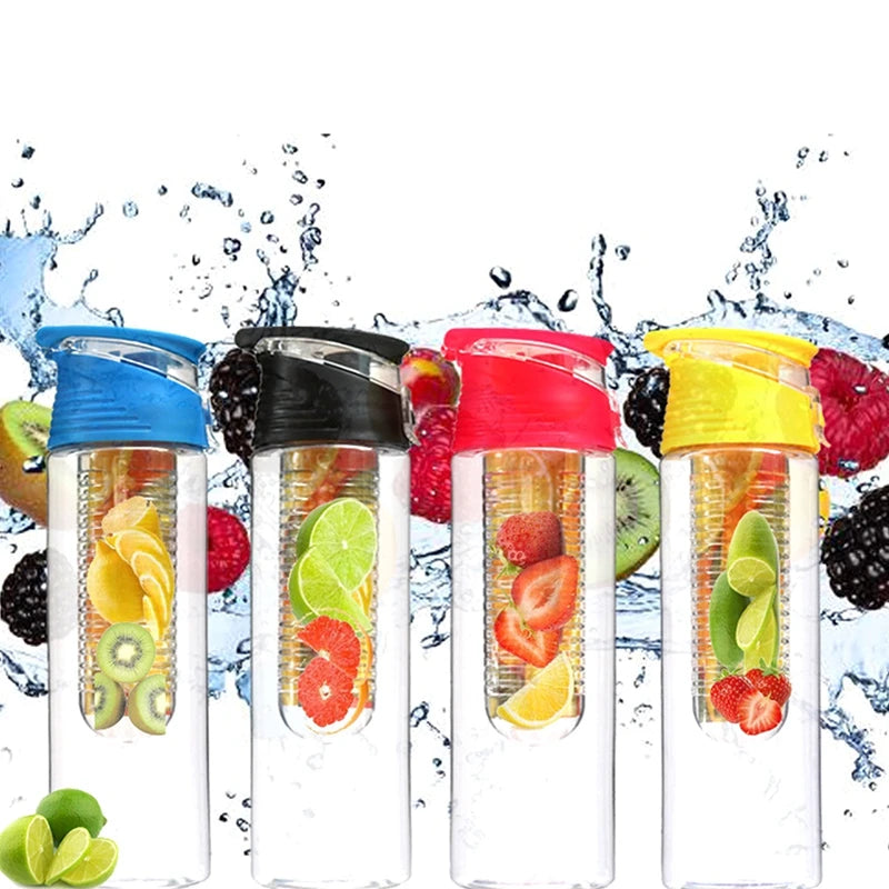 Portable Sport Water Bottles Fruit Infuser Plastic Water Cup Bpa Free 700ml Water Bottles With Filter Juice Shaker Water Cup