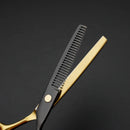 Barbershop Plating Hair Cutting Scissors Thinning Professional Barber Scissor Stainless Steel Salon Hairdressing Shears Tools