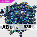 New Arrivals Single Color AB Square Diamond Beads for DIY Diamond Paintings  Resin AB Drills 2.5mm AB Drills 1000/2000Pcs