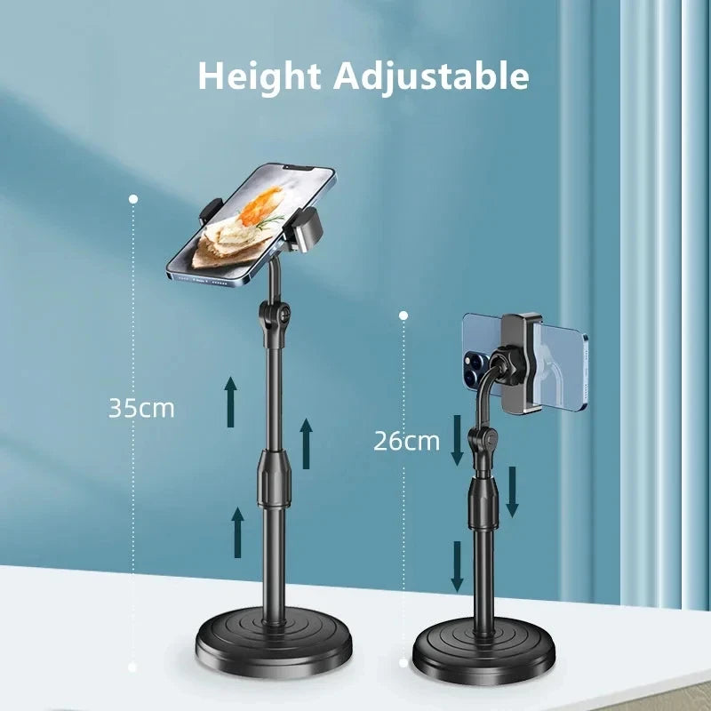 Universal Mobile Phone Stand Stretchable Holder 360° Rotating Adjustable Phone Holders Portable Smartphone Telescopic Holder