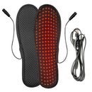 USB Heated Shoe Insoles Winter Electric Heated Insoles Warm Thermal Insoles Foot Warmer Heating Shoe Pad for Women Men