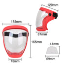Full Face Shield Protection Face Cover Oil-splash Proof Mask With Filters Motorcycle Bicycle Cycling Dusting Mask Kitchen Tool