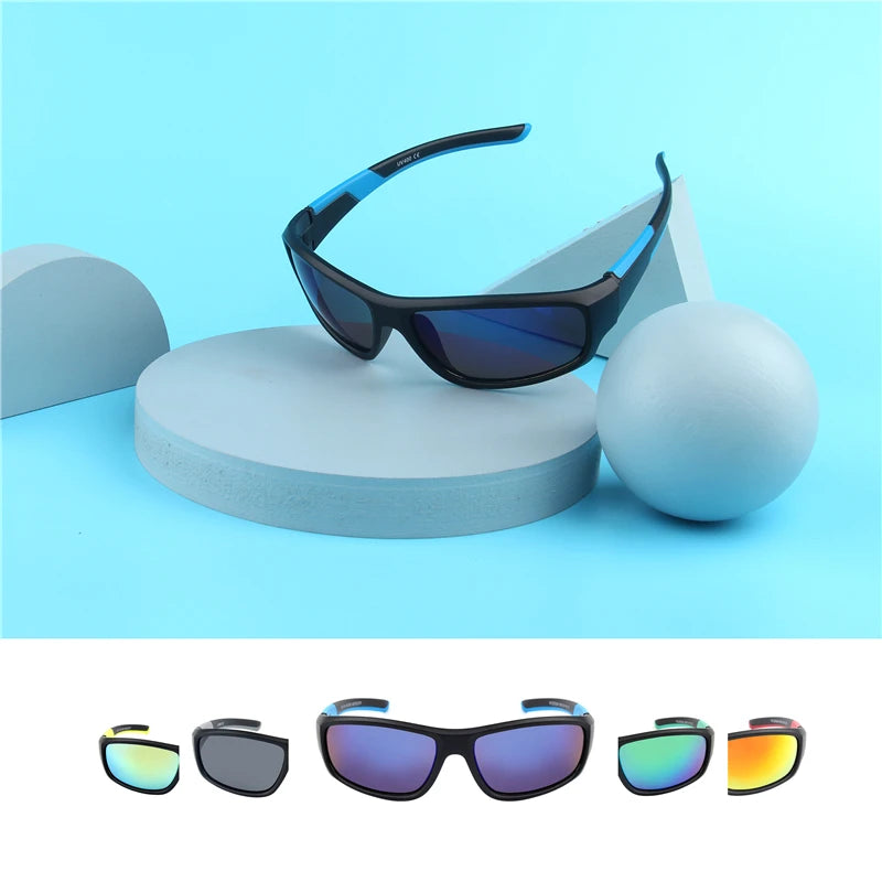 Kenbo Kids Boy Sport Goggles Sunglasses Child Cycling Glasses Girl UV400 Outdoor Mirror Eyeglass For Gift With Case