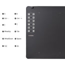 VINSA T1161 Graphics Drawing Tablet Ultra-thin Art Creation Sketch with Battery-free Stylus 8 Pen Nibs 8192 Levels Pressure