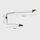 Nordic DaWn Spider Serge Mouille Wandleuchten Schlafzimmer Industrial Retro Wandlampe Kreative Einfache Wohnzimmer Led Leuchten
