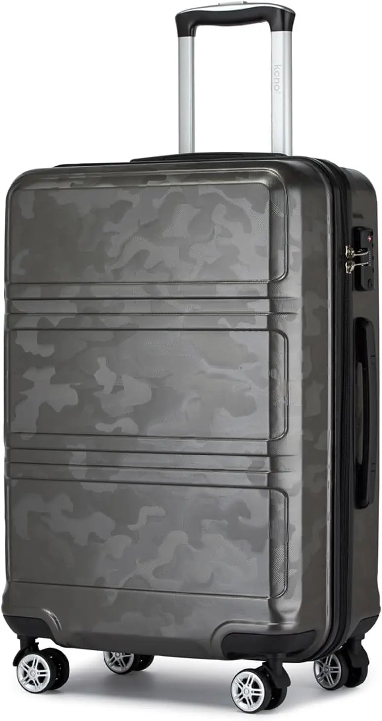 KONO TSA Lock, suitcase (M/L/XL) TONO Hard Case, Lightweight ABS Trolleys with Twin wheels