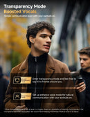 QCY MeloBuds Pro Adaptive Hybrid Active Noise Cancelling Wireless Earbuds 46dB Bluetooth 5.3 LDAC Hi-Res Audio 34H Earphones