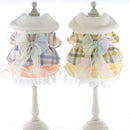 Dogs and Cats Winter Coat Tutu Fur Collar Bow Design Female Pet Puppy Warm Coat Outfit