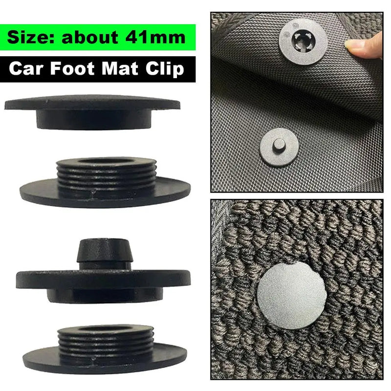 Universal Car Floor Mat Anti-Skid Fixer Grips Double Layer Fixed Clips Set Mat Fixing Clamps Buckle Fixer Interior Accessories