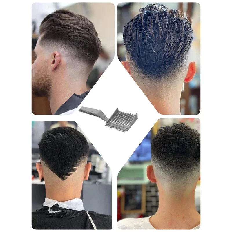 Men's Anti-static Hair Clippers, Flat Hair Combs, Hair Salon, Edge Trimming, Push Cutting, New