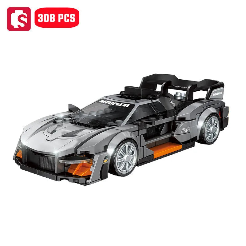 SEMBO Speed Sports Car Assemblage Building Blocks MOC Racing Vehicle Models Car Construction Set Kids Toys for Boys Holiday Gift
