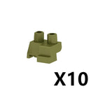 MOC Military Building Blocks Soldiers Figures Special Accessories Squatting Posture Arm Hand Kit Bricks Toys For Kid Gifts O020