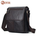JOYIR Echtes Rindsleder Herren Vintage Handtaschen Überschlag Herren Umhängetaschen Lässige Kuriertaschen Mode Umhängetasche