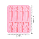 silicone Easter Bunny Mold Easter Cake Cute Carrot Bunny Non-Stick Mould DIY Rabbit Mould for Easter DIY Baking Tool Easter Gift